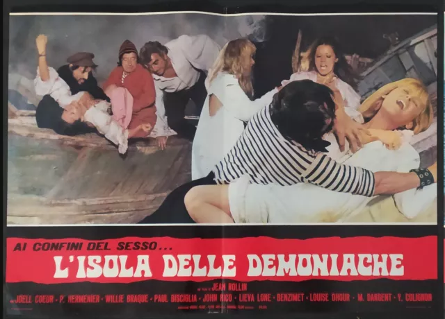 L'ISOLA DELLE DEMONIACHE Curse of the Living Dead ROLLIN 2 pz. FOTOBUSTA EROTICO 3