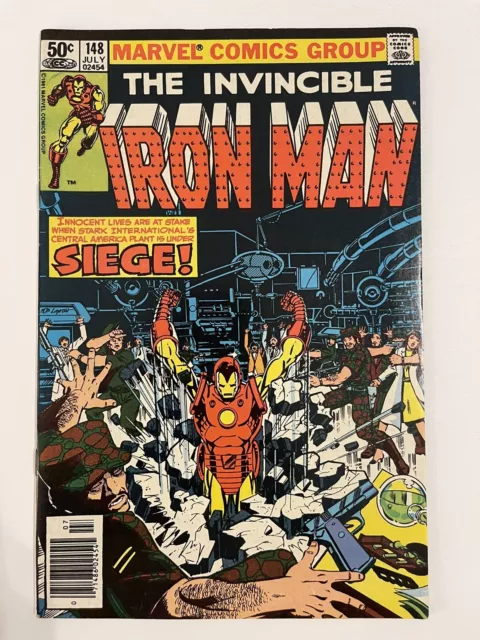 The Invincible Iron Man #148, 1981 Bronze Age, Marvel Comics Group Comic Book