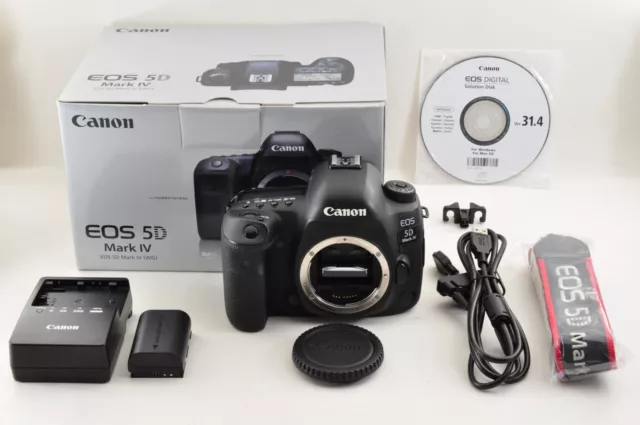 Canon EOS 5D Mark IV 30.4MP Digital SLR Camera SC75950 w/Box Near Mint #2083