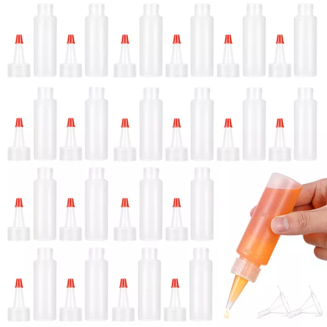 20 un. botellas de plástico exprimido con boquillas champú embotellado vacío