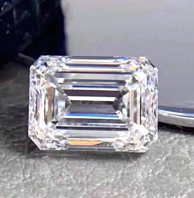 Emerald Cut Diamond D Vvs1 Clarity Lab Grown Loose Cvd Certified Gemstone Akr