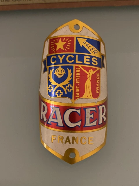 Ancienne Plaque De Vélo Cycles RACER - Cyclisme Vintage, Plaque émaillée ?
