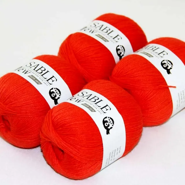 Sale 4X50gr Balls Super Warm Pure High Cashmere Blankets Rugs Crochet Yarn 25