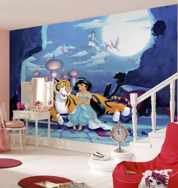 Girls bedroom Disney wallpaper wall mural Jasmine