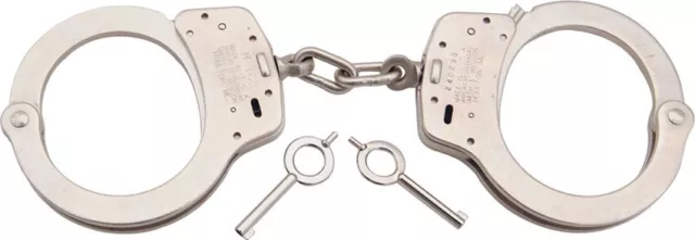Smith & Wesson Handcuffs Solid Nickel Construction Double Lock  100