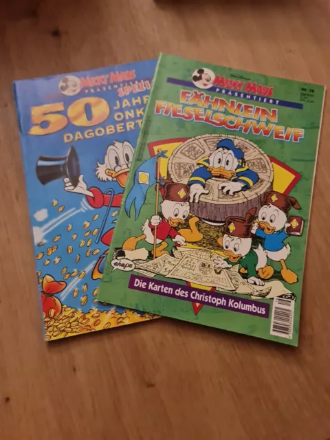 Micky Maus Präsentiert Nr. 16 Und 22 Fähnlein Fieselschweif + 50 JAHRE DAGOBERT