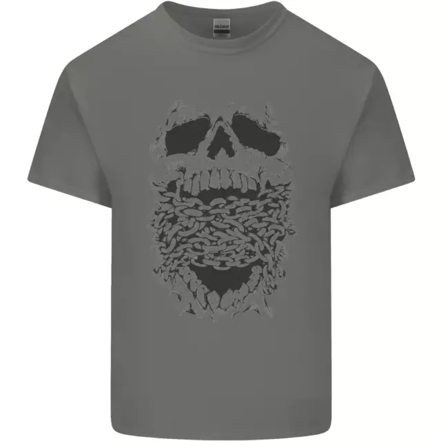 Skull and Chains Motorcycle Motorbike Biker Kids T-Shirt Childrens