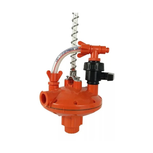 1 pz sistema di allevamento pollame valvola di regolazione automatica pressione rosso F8B8
