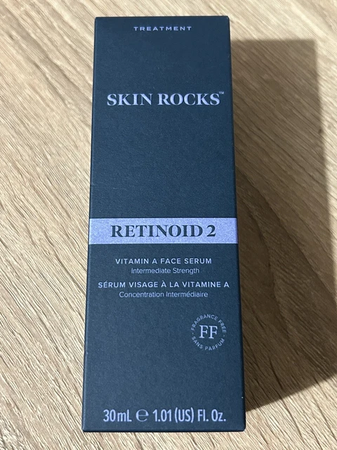 Skin Rocks Carton SKIN ROCKS RETINOID 2 Vitamin A Face Serum 30Ml New Boxed £49.99 ...
