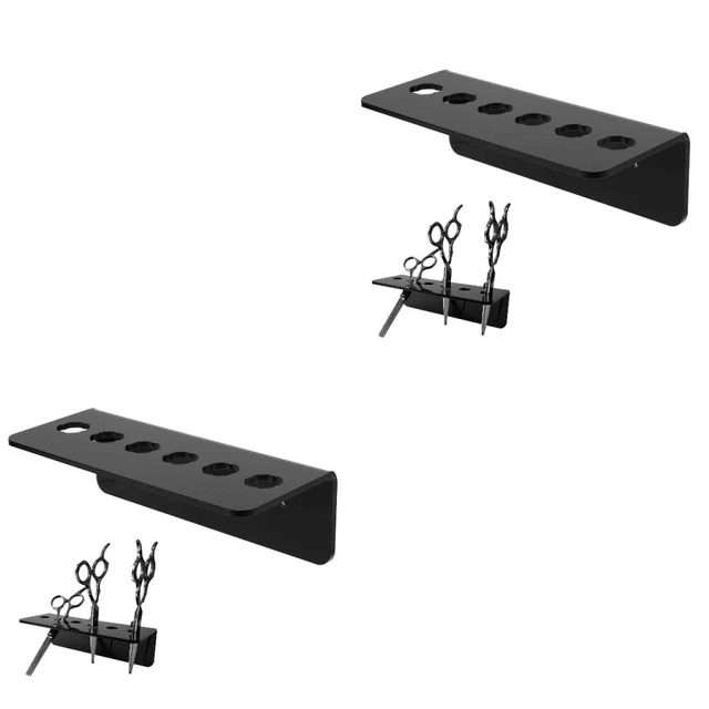 2x Acrylique Rack Ciseaux Rack Ciseaux Titulaire Pour Barber La maison