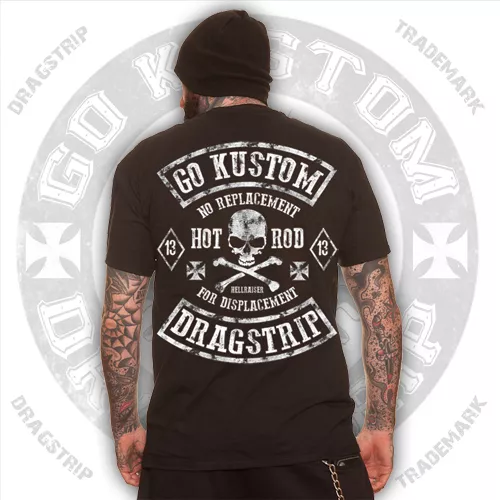 Dragstrip Clothing Biker Racer hotrod Lucky 13  tattoo rocker greaser t shirt