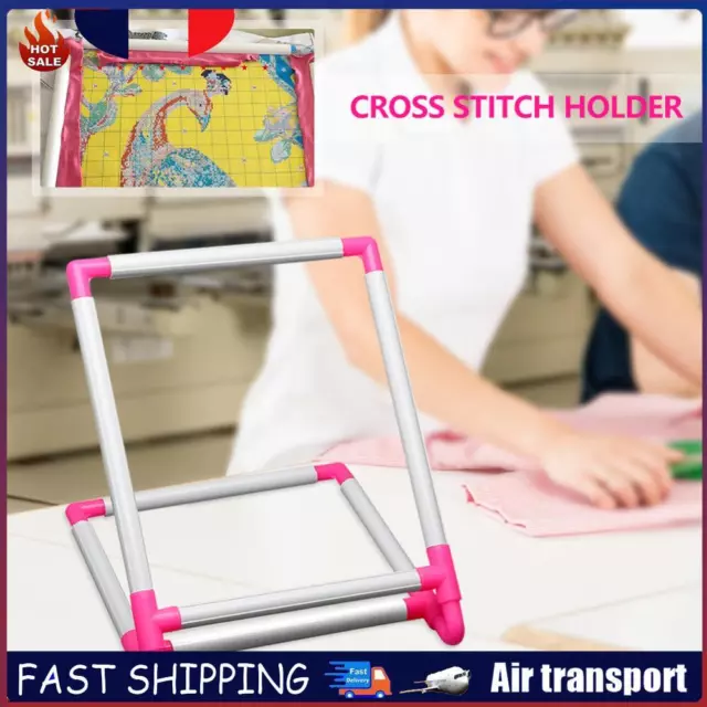 Desktop Support Rack Hoop Embroidery Frame Cross Stitch Stand Clip Sewing Tool F