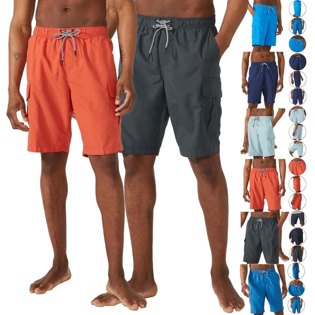 Mens Mantaray Cargo Mesh Lined Swimming Short Beach Swim Quick Dry Holiday S-3XL