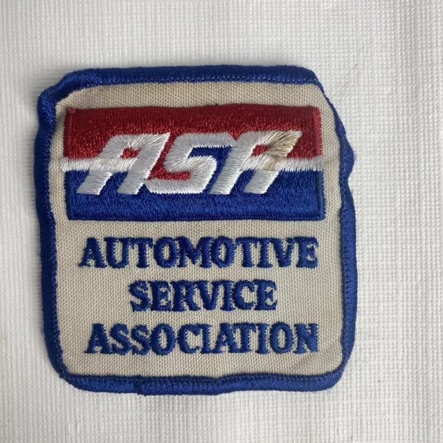 Vintage ASA Automotive Service Association Uniform Mechanic Employee Patch