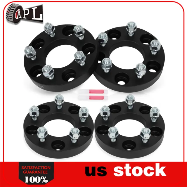 (4) 1" thick 5x4.75 to 5x4.5 12x1.5" Wheel Spacers For Chevy Corvette 1984-2019
