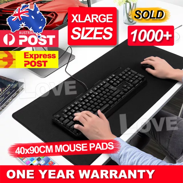 Extra Large Size Gaming Mouse Pad Desk Mat Anti-slip Rubber Speed Mousepad Black