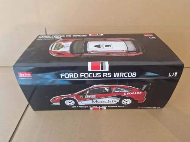 Sun Star, Ford Focus RS, WRC08 (Munchis), 1:18