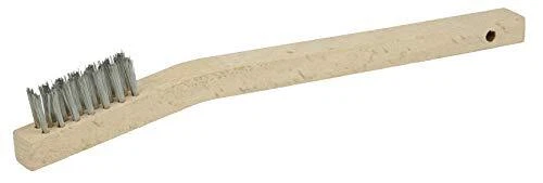 Weiler 44805 Vortec Small Hand Wire Scratch Brush Stainless Steel Fill Wood H...