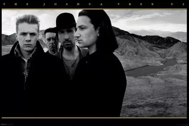 U2 THE JOSHUA TREE (1987) Album Cover Art 24x36 Wall POSTER