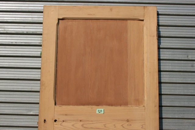 Reclaimed Victorian 33 1/2" x 79 3/4" Internal External Pine 4 Panel Door 816 2