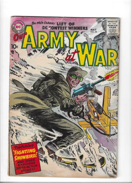 Our Army At War # 58 Good Plus [DC 10 Cents Issue]