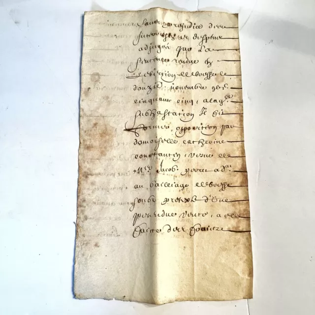 1668 AD Paper Manuscript Document From Post Medieval Renaissance Period — C