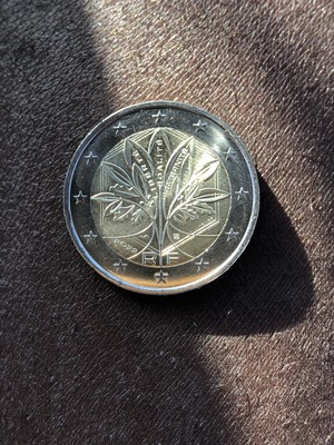 PIECE 2 EUROS RARE commémorative FRANCE ARBRE DE L'UNION 2022 EUR 100