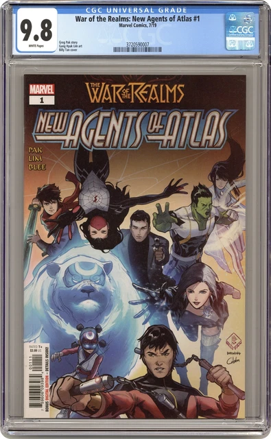 War of the Realms New Agents of Atlas 1A Tan CGC 9.8 2019 3720590007