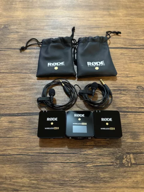 RODE - WIRELESS GO II System with Rode Lavaliers and Telesin Charging Case