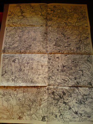 FAKSIMILE KARTE DER Herrschaft Neuerburg (Eifel) im Mittelalter FAKSIMILE KARTE DER Herrschaft Neuerburg (Eifel) im Mittelalter