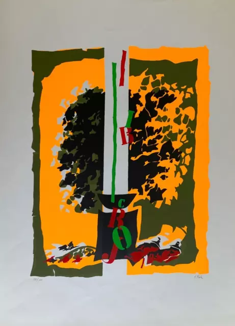 Giancarlo Isla (1927-2018) Litografía Opera Gráfica Firma a Lápiz 70 X 50