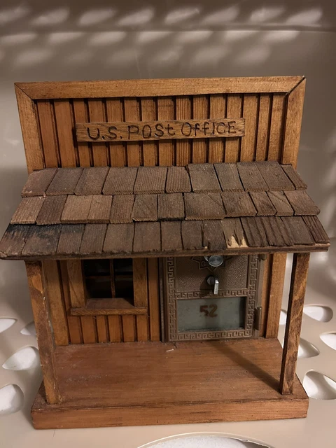 Handmade Bank w/Old Post Office Box Door~Unique!!