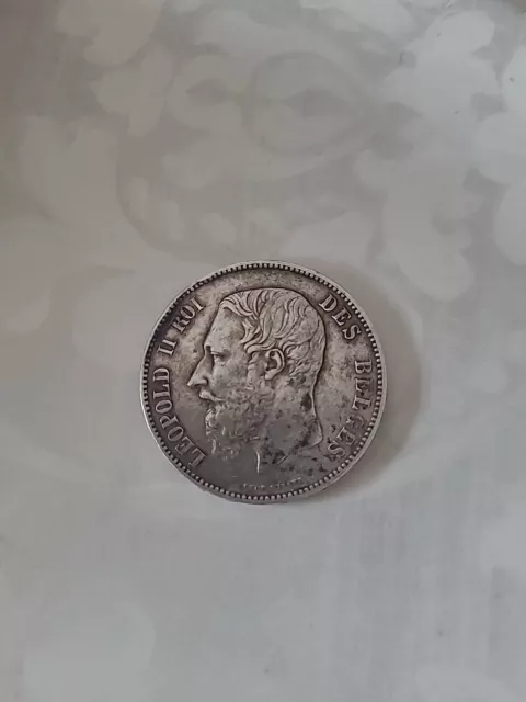 5 Franc Leopold 1873 Argent 3