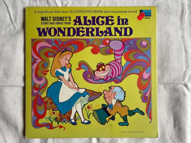 Walt Disney's Story and Songs from Alice In Wonderland - 1971 12" Vinyl LP 33RPM