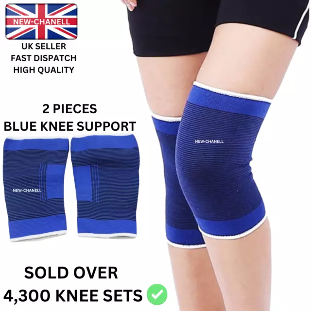 2 x Elastic Neoprene Knee Support Strap Protection Sport Running Injury Sprain