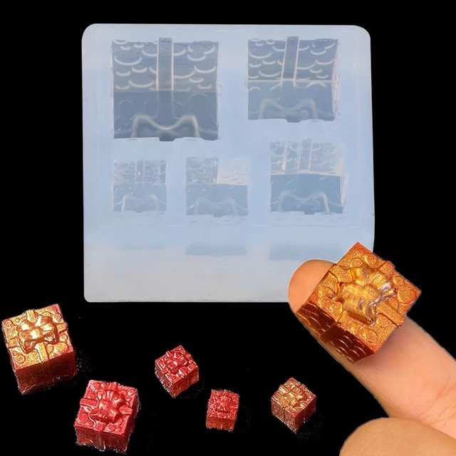 coulée de résine de silicium Colle de cristal Articles de Noël Coffret - cadeau