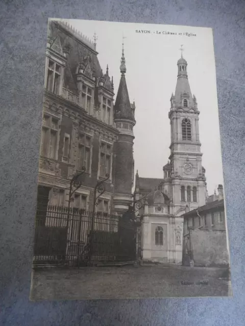 Cpa Bayon Le Chateau Et L'eglise Murthe Et Moselle 54 N418
