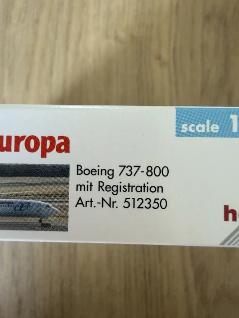 HERPA WINGS 1 500 Air Europa Boeing 737 800 Reg EC HJP Art Nr 512350 herpa-wings-1-500-air-europa-boeing-737-800-reg-ec-hjp-art-nr-512350