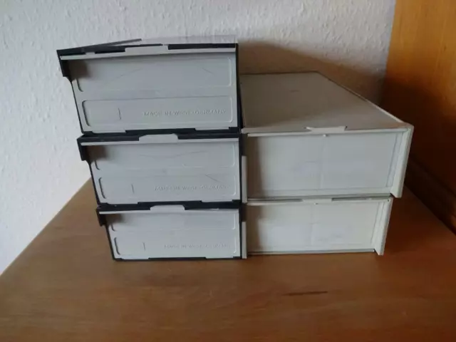 5 Stück Magazinbox je 2x50 -16 Tra Universalmagazine Diamagazin Diabox Stapelbox