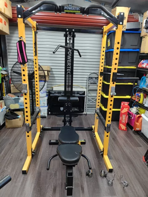 Powertec WORKBENCH® POWER RACK GYM - PullDown machine attachment &accessories