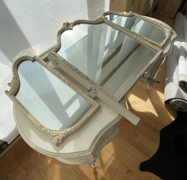 Vintage French Louis style mirror dressing table