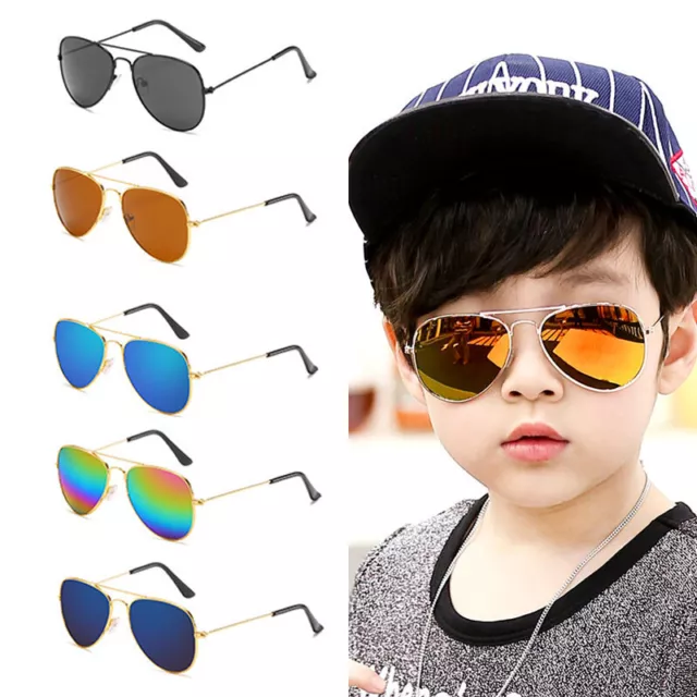 Kinder Sonnenbrille Mode bunte Jungen Mädchen reflektierende UV400 Brillen