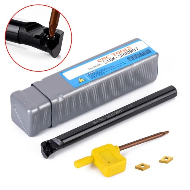 Barre d'alésage Travail des métaux S10K-SDUCR07 DCMT0702 Acier Durable