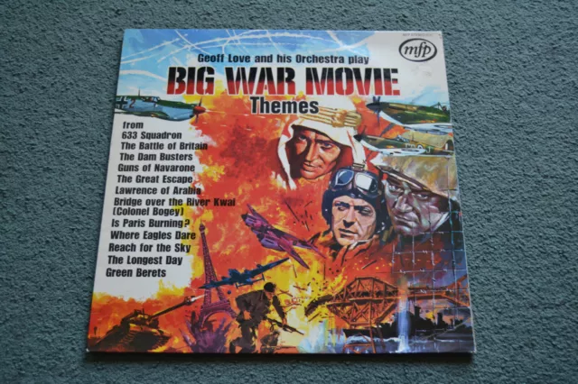 Geoff Love And His Orchestra – Big War Movie Themes Vinyl LP 1971 MFP 5171