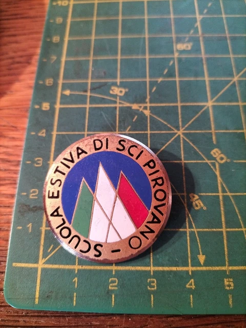 Broche Italienne Vintage – École D'été Pirovano, Stelvio Et Bormio, Bertoni