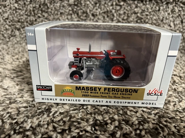 2023 Summer Farm Toy Show 1/64 Massey Ferguson 1100 Wide Front Tractor NEW!!