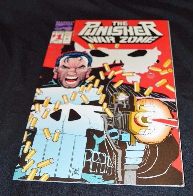 The Punisher War Zone # 1 (Marvel Mar 1992) Die-Cut Wraparound Cover Comic Book