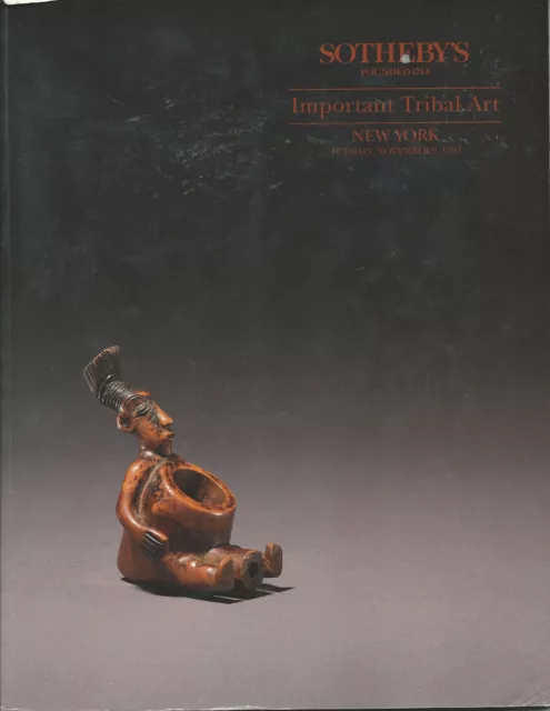 SOTHEBY’S IMPORTANT TRIBAL ART OCEANIC AFRICAN MASK Auction Catalog 1993