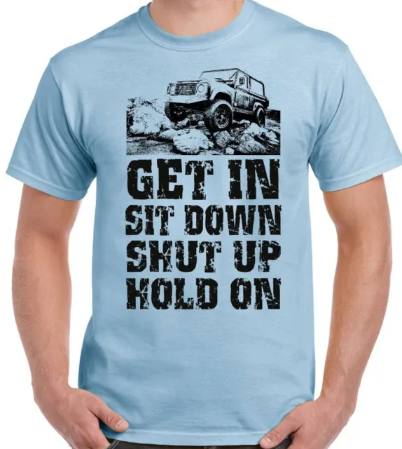T-shirt 4x4 Off Roading Get In Sit Down da uomo divertente 4X4 110 90 SVX 5