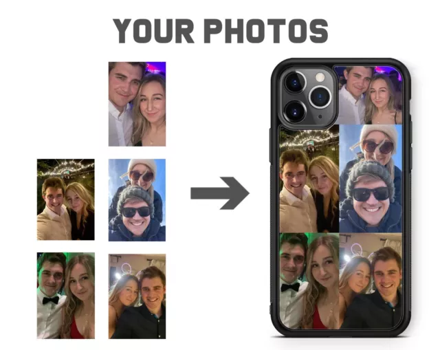 Custom Photo Collage Phone Case Personalised Image Picture for iPhone & Samsung